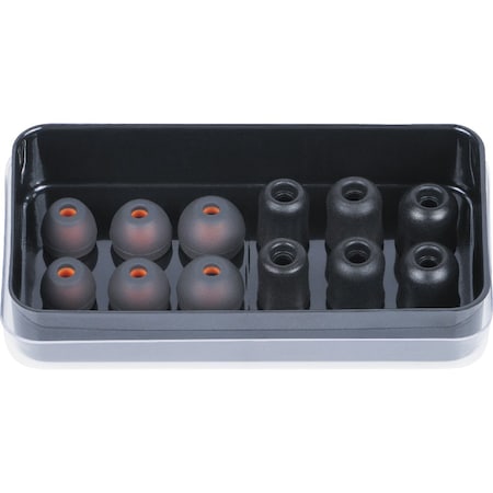 Earbud Tips, Replacement, AESEB2, 3 Pairs MPN:69474
