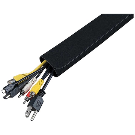Cable Sleeve, 1-3/4 in Inside Dia., 3 ft, Neoprene, Black MPN:450-330