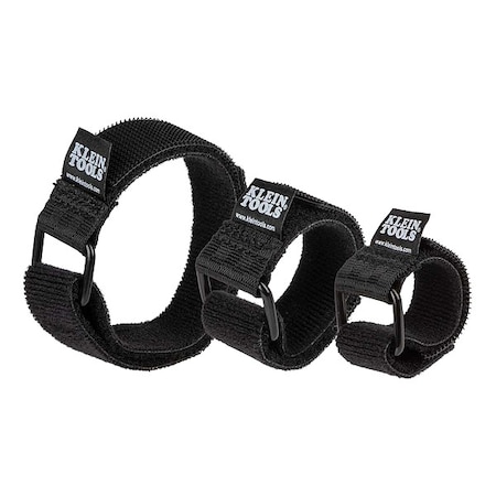 Cable Tie Strap, 14 in L, 6 in, 8 in, 14 in Max Bundle Dia., Black, Polyethylene, 40 lb Strength MPN:450-600