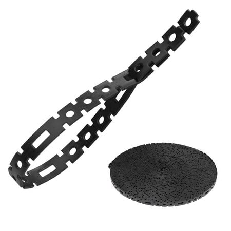 Cable Tie, 75 ft L, 23.8 ft Max Bundle Dia., Black, Nylon, 40 lb Strength MPN:450-700