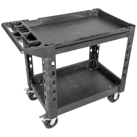 Utility Cart, Polypropylene, 500 lb Load Capacity, 44.63 in L, 25-1/2 in W, 39 in H MPN:54831MB