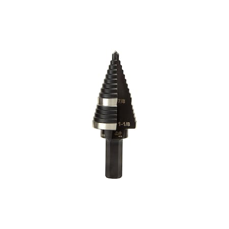Step Drill Bit No 11 Double-Fluted 7/8 to 1-1/8-Inch MPN:KTSB11