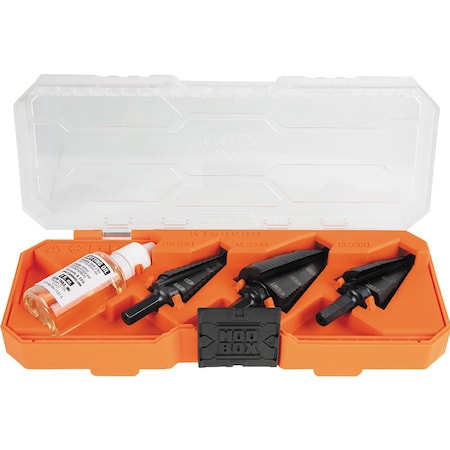 Premium Electrician's 3/8-Inch Hex Step Bit Set, 3 Piece MPN:KTSBSPRO