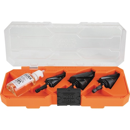 Premium Electrician's Quick Release Step Bit Set, 3 Piece MPN:QRSTSPRO