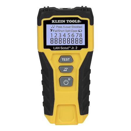Cable Tester, LAN Scout Jr. 2, Backlit LCD, Multiple Tone Generator, Use With Dark Cable Systems MPN:vdv526-200