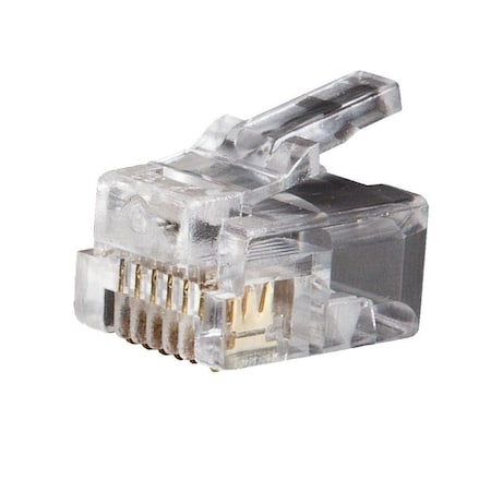 Modular Telephone Plugs RJ11 6P6C, 25-Pack MPN:VDV826-600