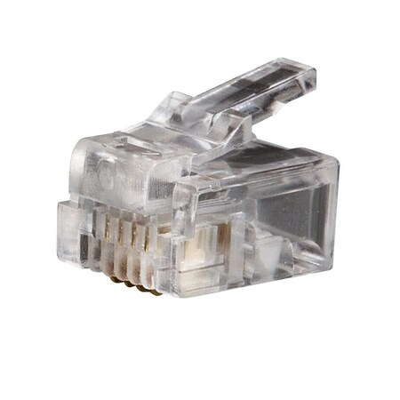 Modular Telephone Plugs RJ11 6P4C, 25-Pack MPN:VDV826-601