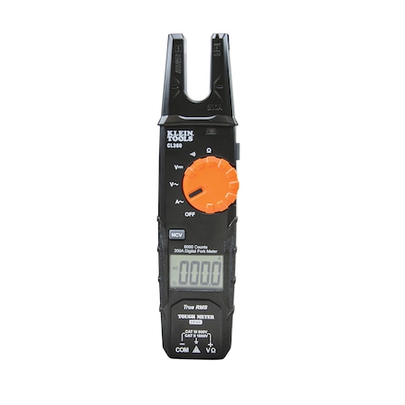 Digital Clamp Meter, LCD, 200 A, 0.6 in (15 mm) Jaw Capacity MPN:CL360