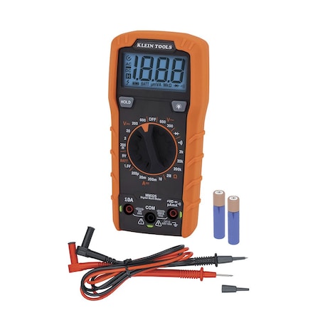 Digital Multimeter, 600 V Max DC, 2, 000 Instrument Counts, LCD MPN:MM325