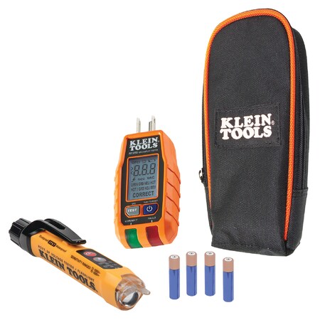 Premium Dual-Range NCVT and GFCI Receptacle Tester Electrical Test Kit MPN:RT250KIT