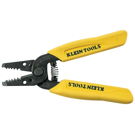 Wire Stripper/Cutter, 10 to 18 AWG, 6-1/4 in, Yellow MPN:11045