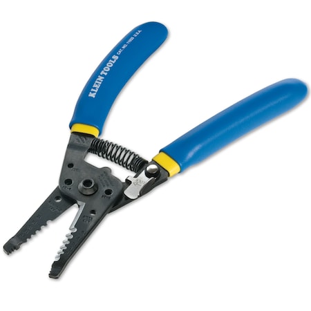 Solid & Stranded Copper Wire Stripper & Cutter, 10-18 AWG Solid, 12-20 AWG Stranded, 7-1/8 in, Blue MPN:11055