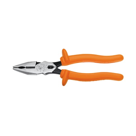 8 7/8 in Linemans Plier High Leverage w/ Wire Crimper, Steel MPN:12098-INS