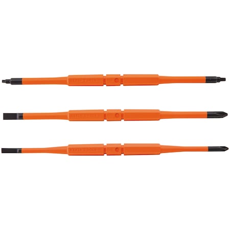 Screwdriver Blades, Insulated Double-End, 3-Pack MPN:13157