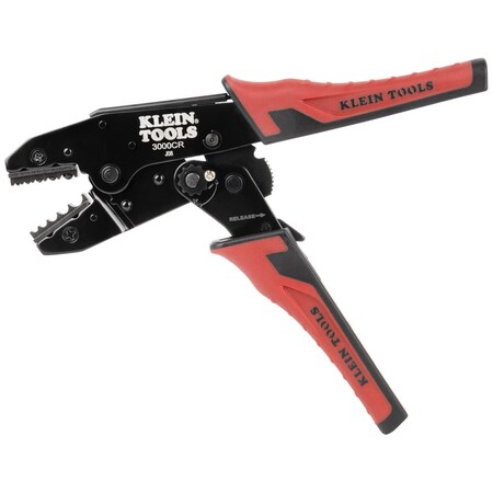 Ratcheting Terminal Crimper, 10 to 22 AWG, 9 in, for Non-Insulated Terminals MPN:3006CR