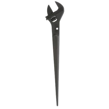Adjustable Spud Wrench, Alloy Steel, 16 in Overall Length, 1-1/2 in Head, Black Oxide MPN:3239