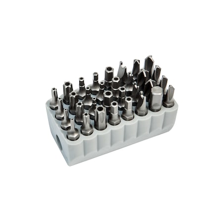 Tamperproof Bit Set, 32-Piece, Hex/Torx MPN:32525
