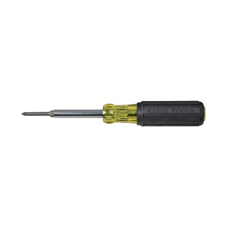 Multi-Bit Screwdriver, 1/4 in, 5/16 in Drive Size, Phillips, Slotted Style, 4-Piece MPN:32559