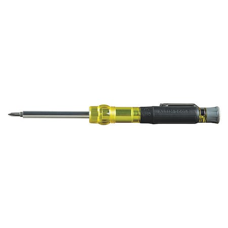 Multi-Bit Electronics Pocket Screwdriver, SAE, 4-In-1 No. 0, No. 00, 1/8 in, 3/32 in, 6 1/2 in L MPN:32614