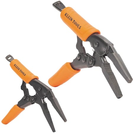 Long Nose Locking Pliers Set, 6- and 9-Inch, 2-Piece MPN:38661