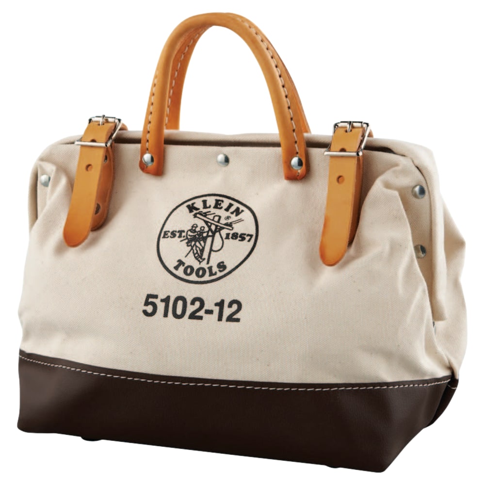 Klein Tools Canvas Tool Bag, 1 Compartment, 12 in X 6 in MPN:409-5102-12