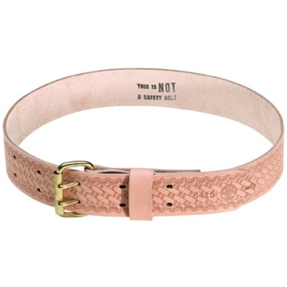 Klein Tools Large Waist Belt; Heavy Duty Embossed Tool Waist Belt, Large MPN:409-5415L