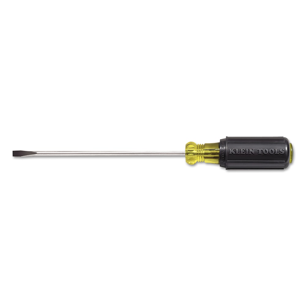 Klein Tools Cabinet Tip Cushion Grip Screwdriver, 3/16 in, 6 3/4 in Overall L MPN:409-601-3