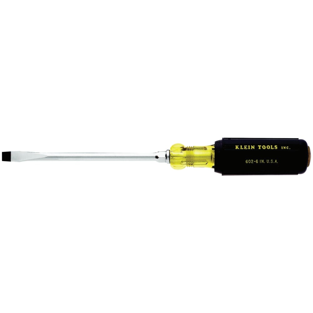 Klein Tools 5/16in Keystone Tip Heavy-Duty Round Shank Screwdriver  6in MPN:409-602-6