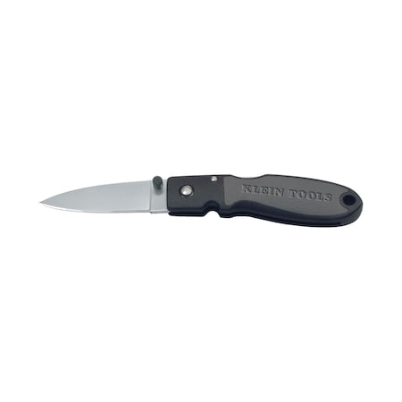 Lightweight Lockback Knife, 2-3/8-Inch Drop Point Blade, Black Handle MPN:44002