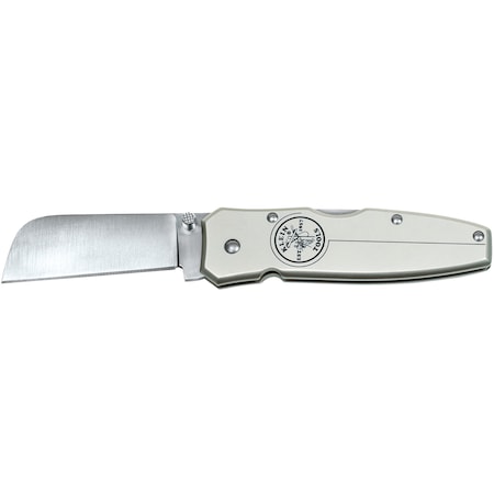 Lightweight Lockback Knife 2-1/2-Inch Coping Blade, Silver Handle MPN:44007