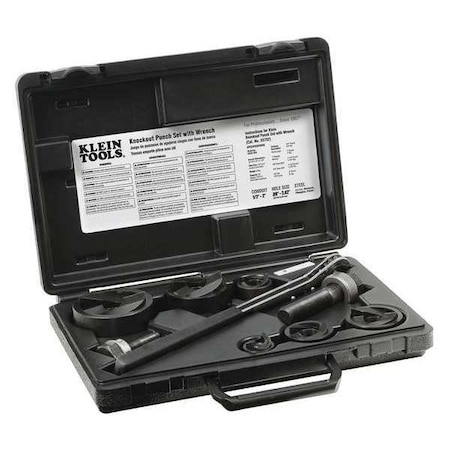 9 Piece Knockout Punch Set with Wrench, 10 ga. MPN:53732SEN