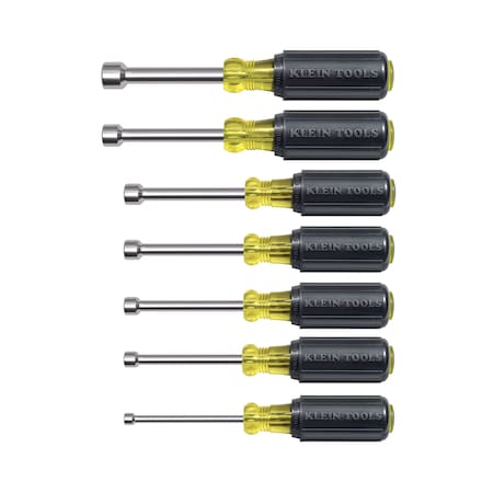 Nut Driver Set, Magnetic Nut Drivers, 3-Inch Shaft, 7-Piece MPN:631M