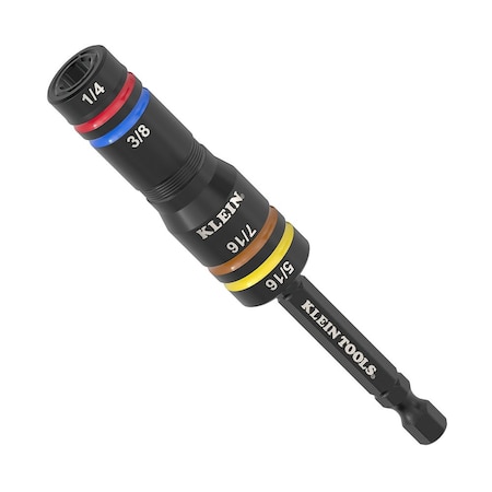 1/4 in Drive Impact Quad Flip Socket SAE, SAE, 2 pcs MPN:651QS