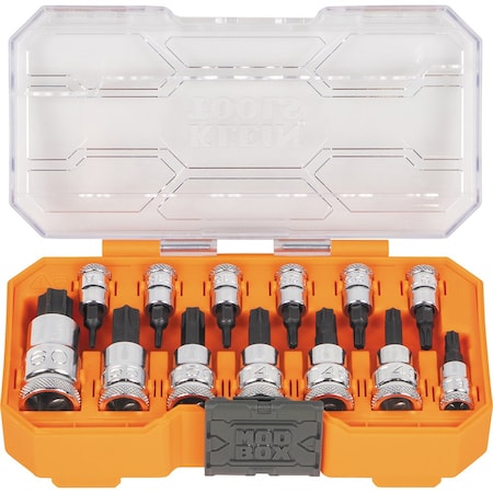 1/4 in, 3/8 in, 1/2 in Drive Bit Socket Set, Torx, 13 pcs MPN:65213TX