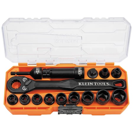 KNECT 3/8-Inch Drive Impact-Rated Pass Through Socket Set, 15-Piece MPN:65400