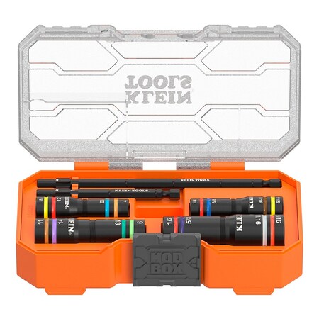 1/4 in, 3/8 in Drive Impact Quad Flip Socket Set, SAE, 6 pcs MPN:654QS