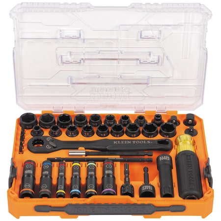 KNECT Complete Impact Pass Through and Flip Socket Set, 39-Piece MPN:65500KNECT