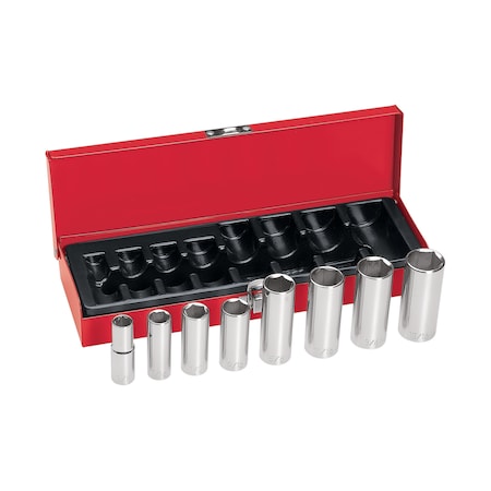 3/8-Inch Drive Deep Socket Wrench Set, 8-Piece MPN:65502