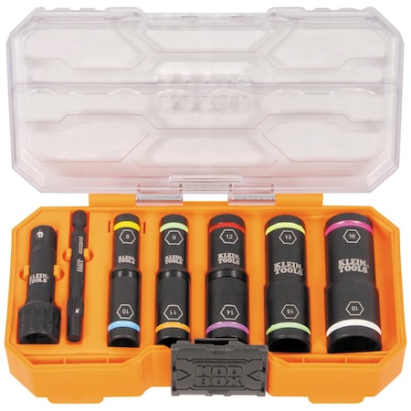 KNECT Flip-10 Heavy Duty Flip Impact Socket Set, Metric, 8-Piece MPN:65619