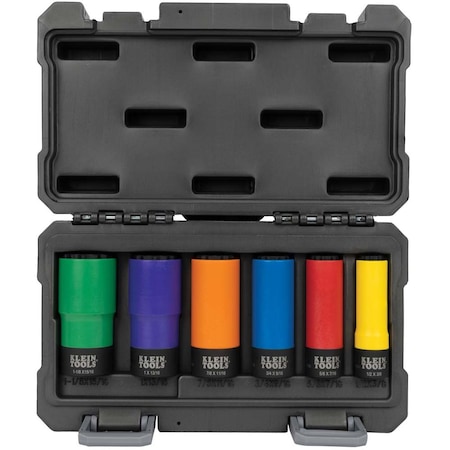 Coated Socket Set, 12-Point, 6-Piece MPN:66033