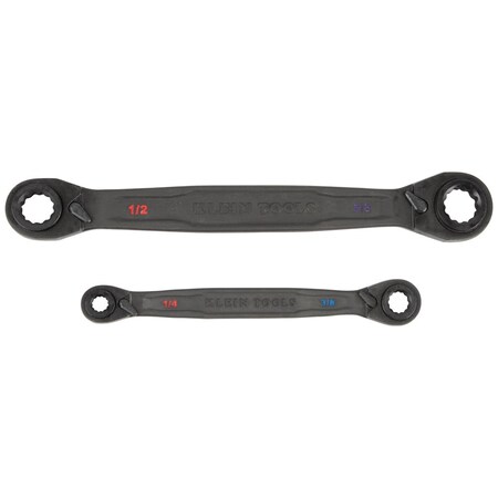 Ratcheting Wrench Set, 4-in-1, SAE, 2PC MPN:68216