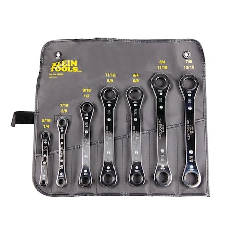 Box End Wrench Set, Chrome, Straight, SAE MPN:68222