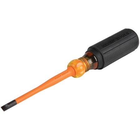 Slim-Tip Insulated Screwdriver, 1/4-Inch Cabinet, 4-Inch Round Shank MPN:6924INS