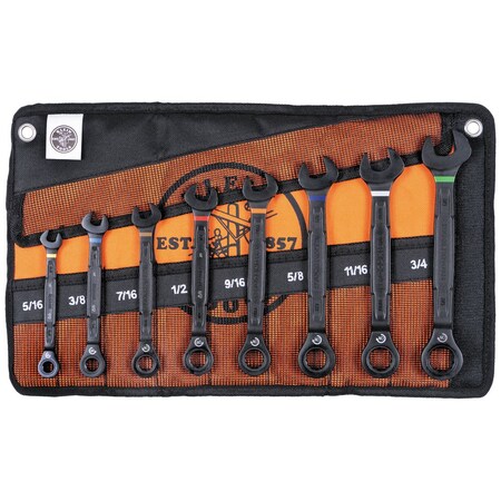Ratcheting Wrench Set, 90-Tooth, SAE, 8PC MPN:69408G