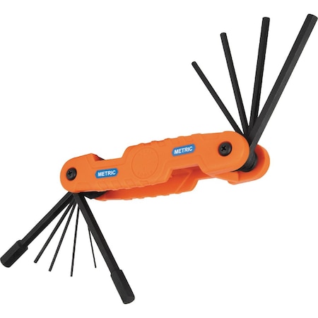 Hex Key Set, Pro Fold, Metric, 10-Key, Pk/3 MPN:70550M