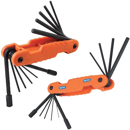 Hex Key Set, Pro Folding, SAE/Metric, PK2 MPN:70552
