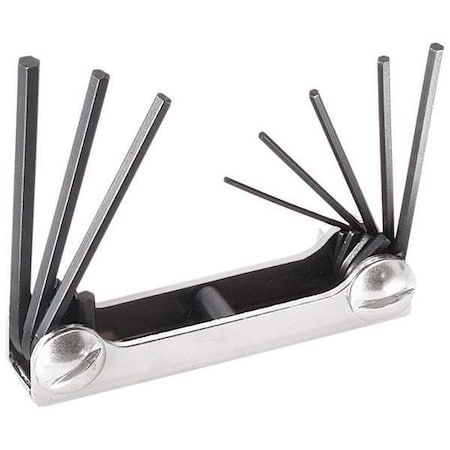 8 Piece SAE Fold-Up Hex Key Set, 70581 MPN:70581