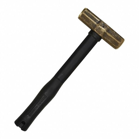Brass Sledge Hammer, Rubber Handle, 10lb MPN:7HBRFRH10