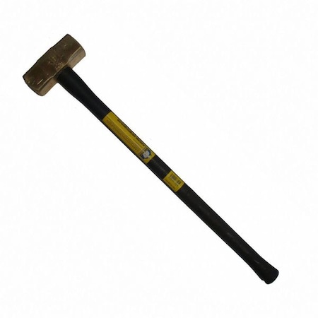 Brass Sledge Hammer, Rubber Handle, 14lb MPN:7HBRFRH14