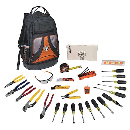 28 pc Tool Kit, Includes Pliers, Screwdrivers, Keys, Wrenches, and a Bag MPN:80028